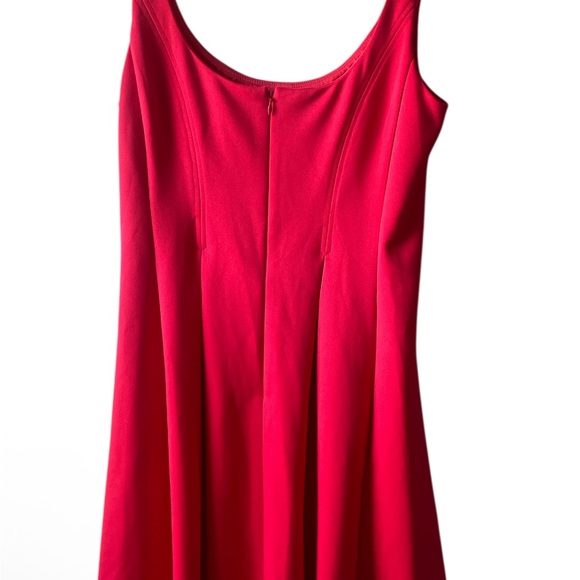 Coral/Red Sleeveless Dress (w/ pockets!) - Picture 3 of 6
